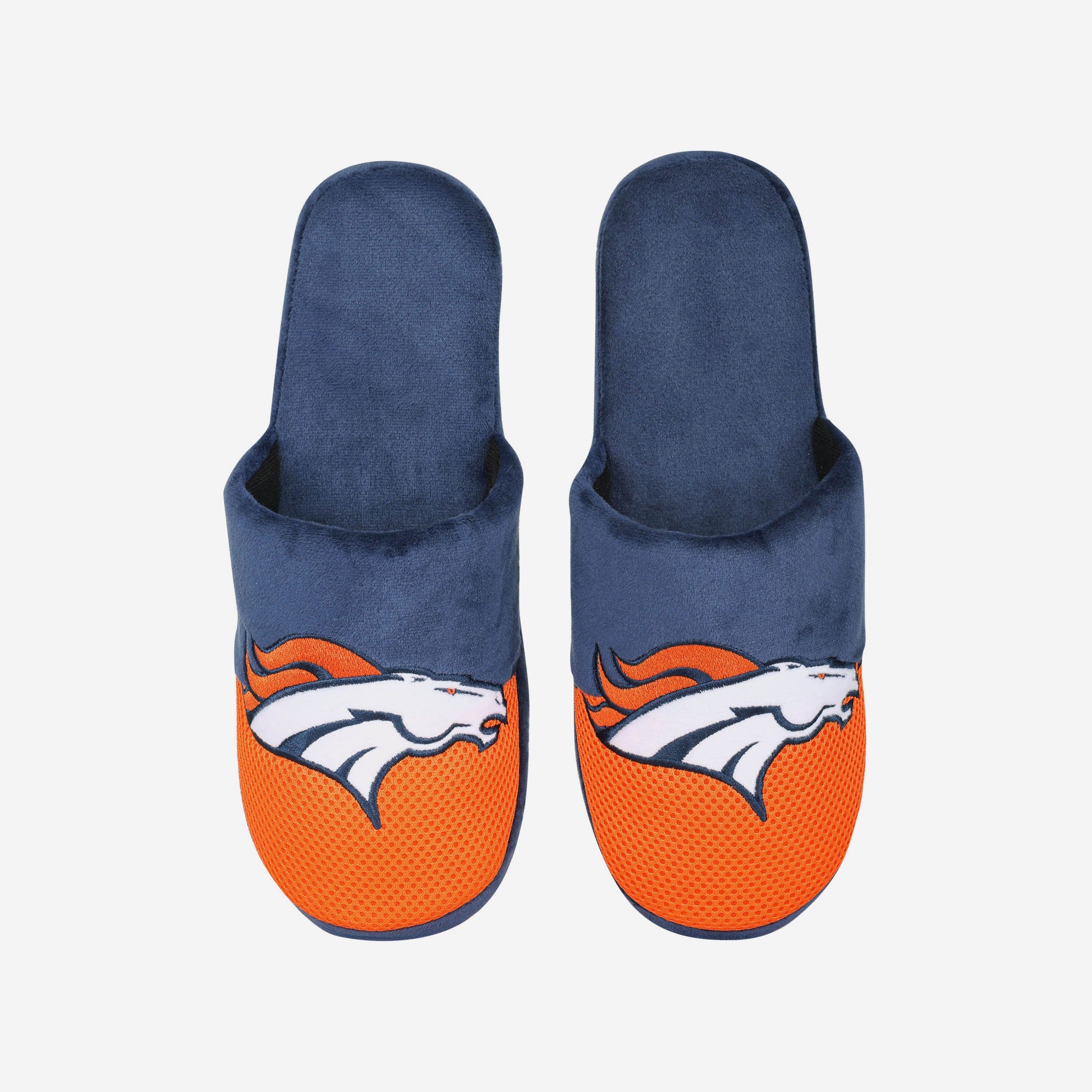 Denver Broncos Team Logo Luxury Staycation Slippers