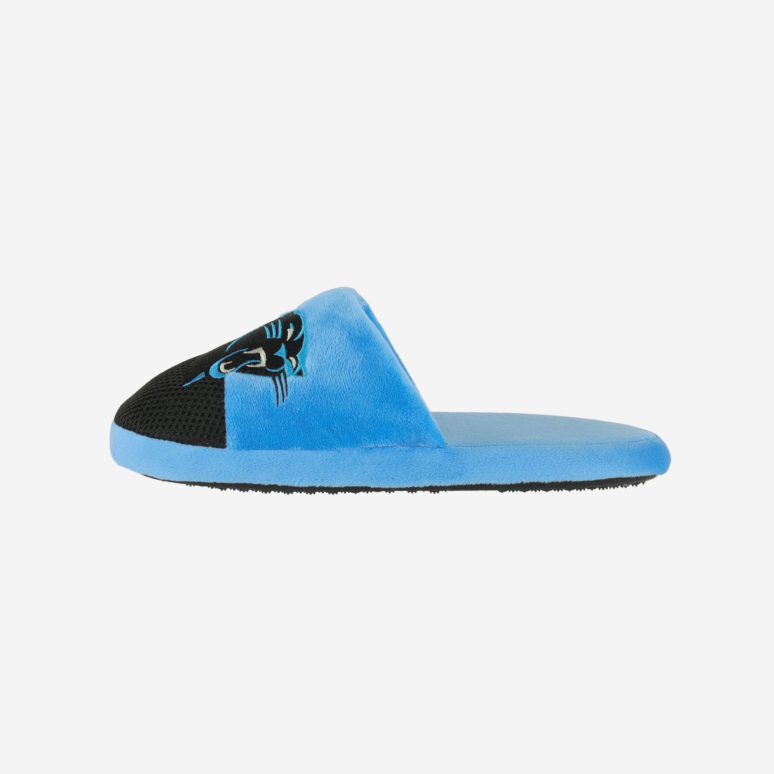 Carolina Panthers Team Logo Luxury Staycation Slippers