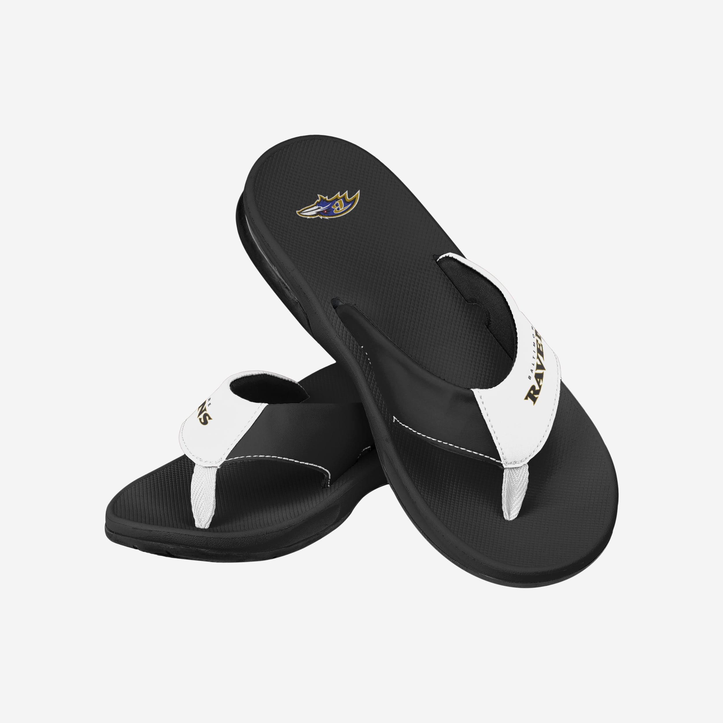 Baltimore Ravens Team Color Stylish Contour Flip Flops - Must - Haves for Fans