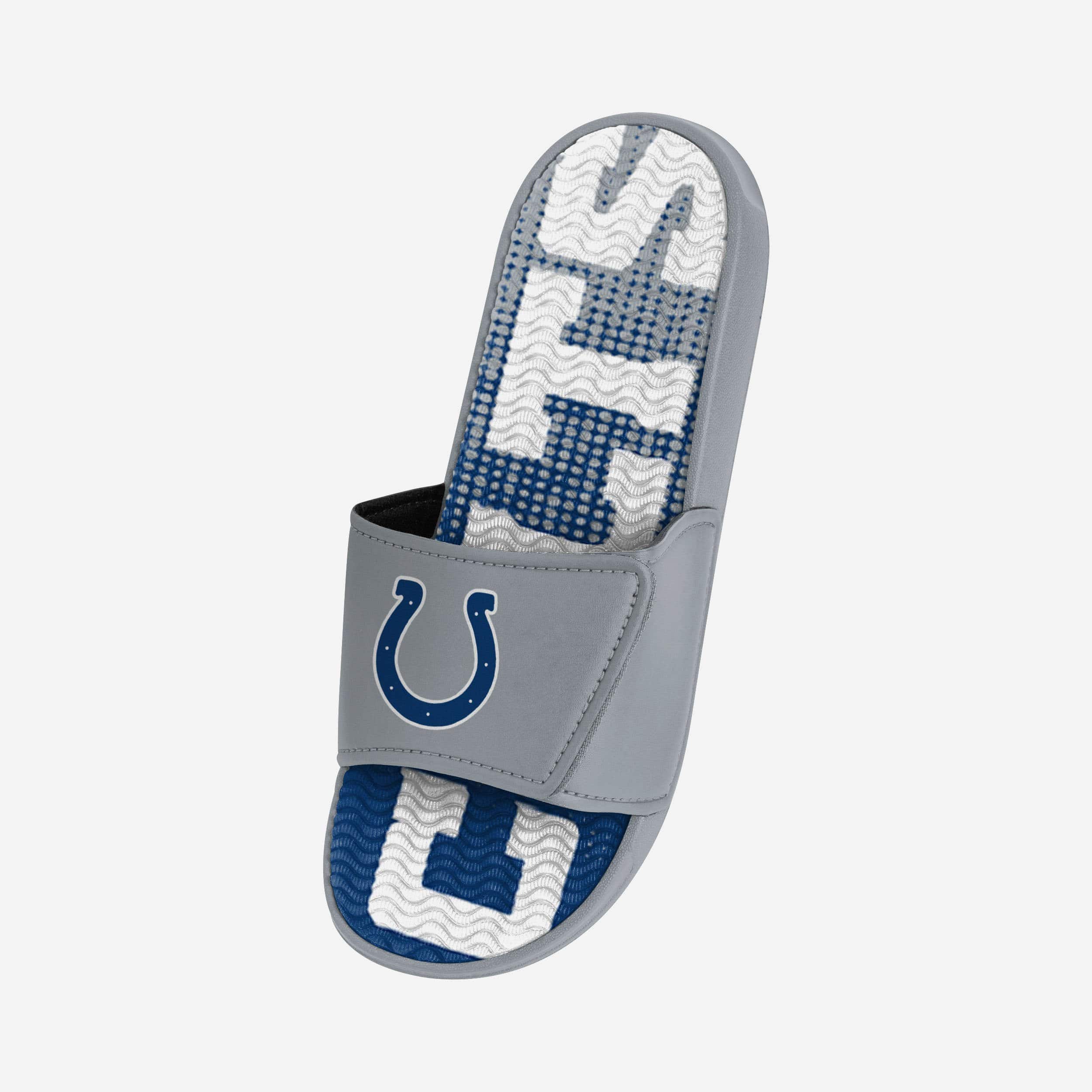 Indianapolis Colts Gradient Wordmark Gel Slides - Ultimate Comfort for Fans