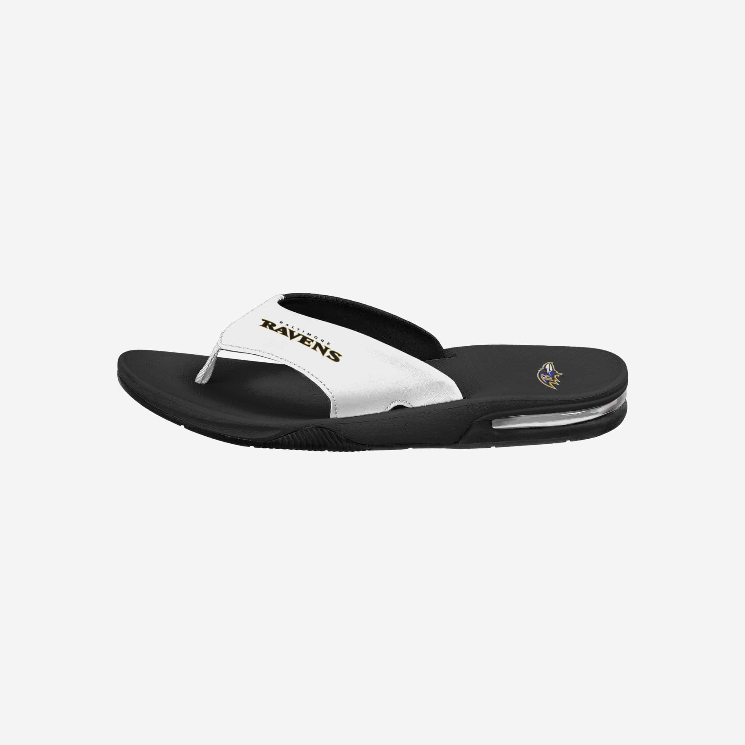 Baltimore Ravens Team Color Stylish Contour Flip Flops - Must - Haves for Fans
