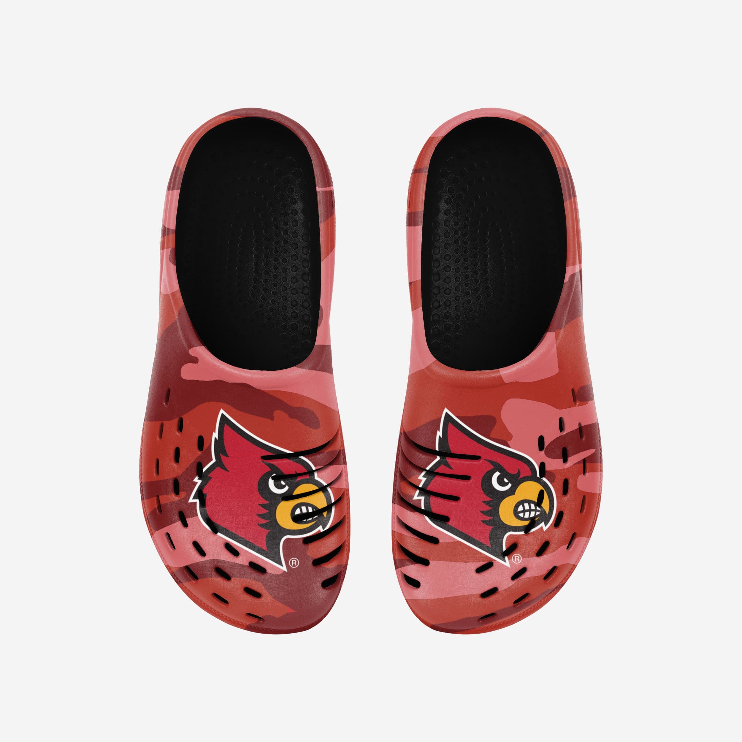 Louisville Cardinals Tonal Camo Clogs - Show Your Fandom!