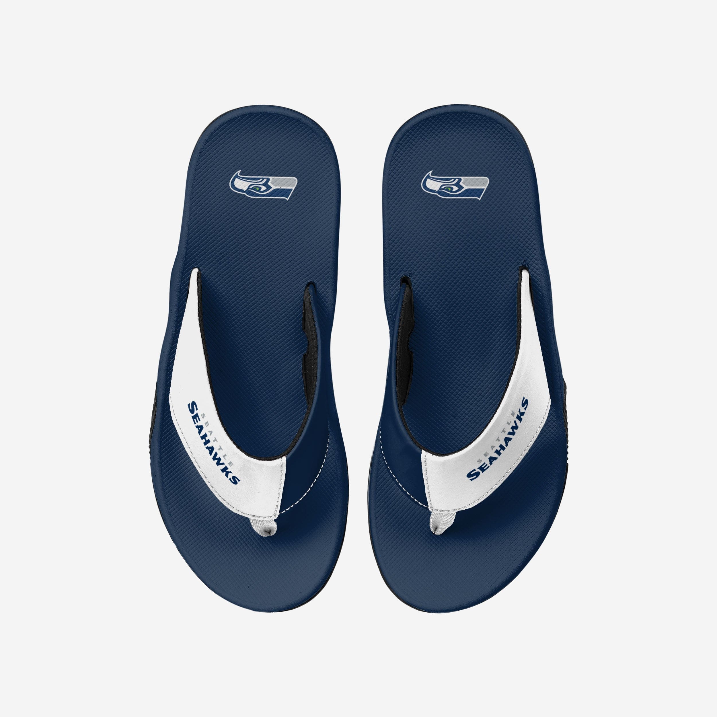 Seattle Seahawks Team Color Contour Flip Flops - Must - Have for Fans!