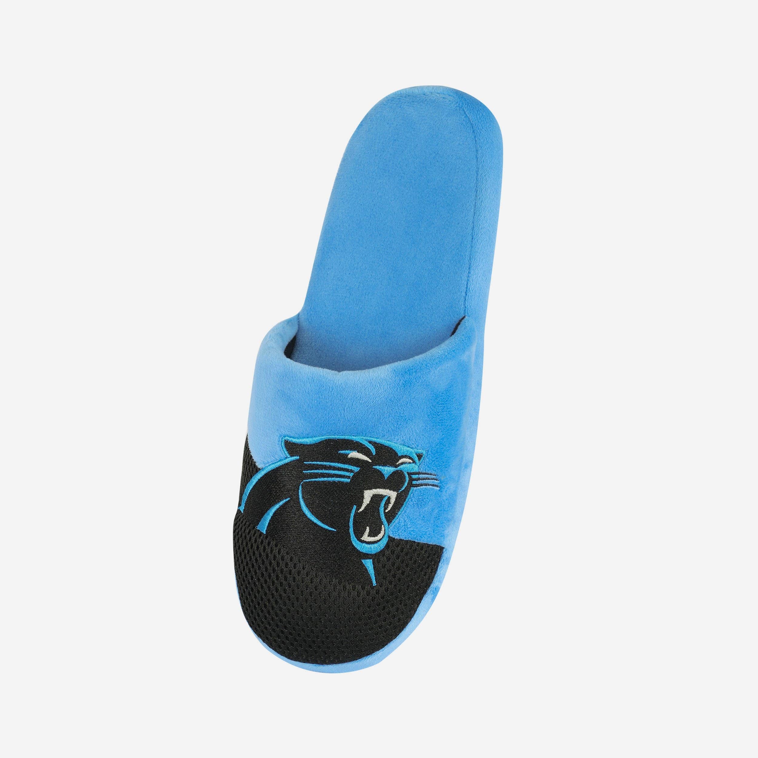 Carolina Panthers Team Logo Luxury Staycation Slippers