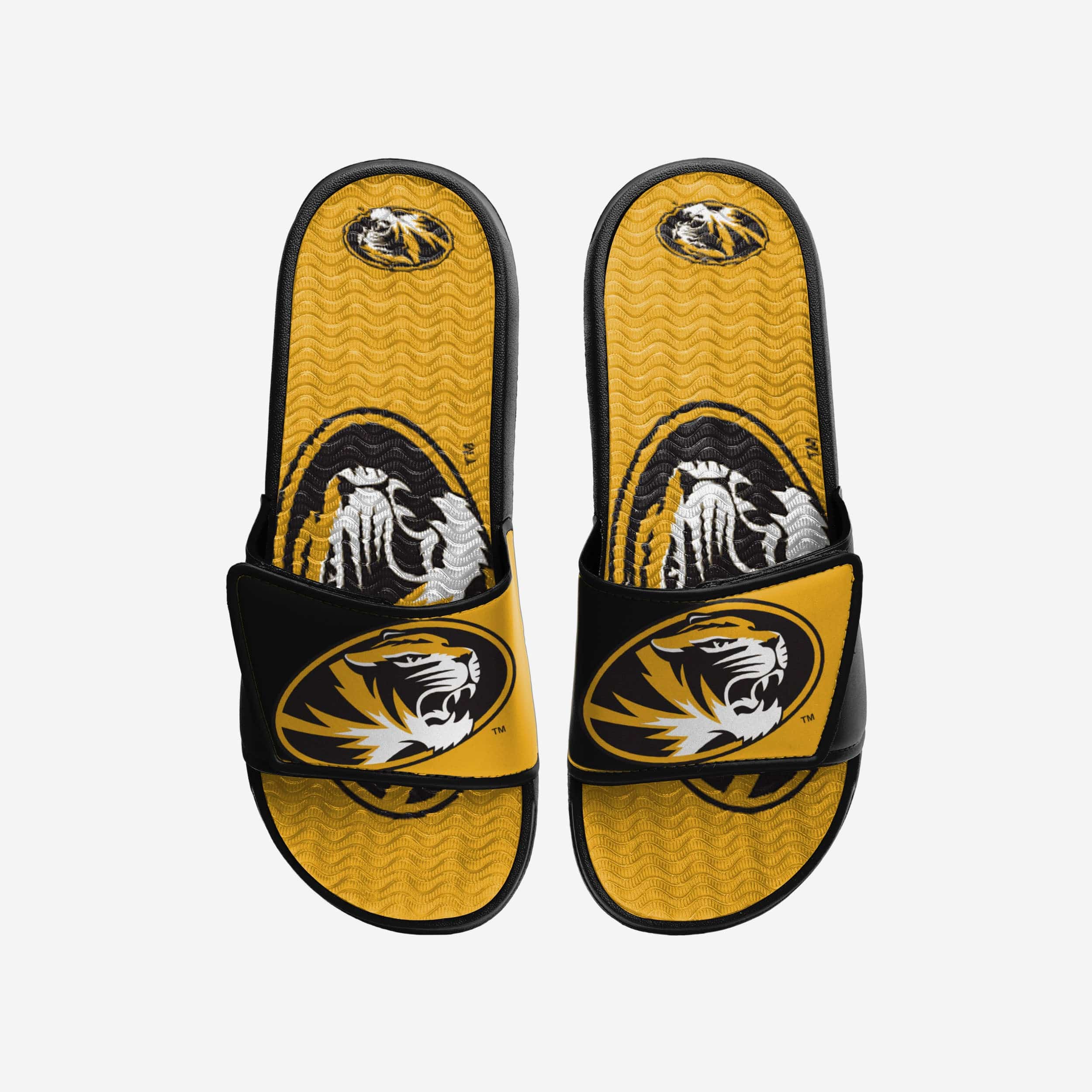 Missouri Tigers Colorblock Big Logo Gel Slides - Show Your Team Spirit!