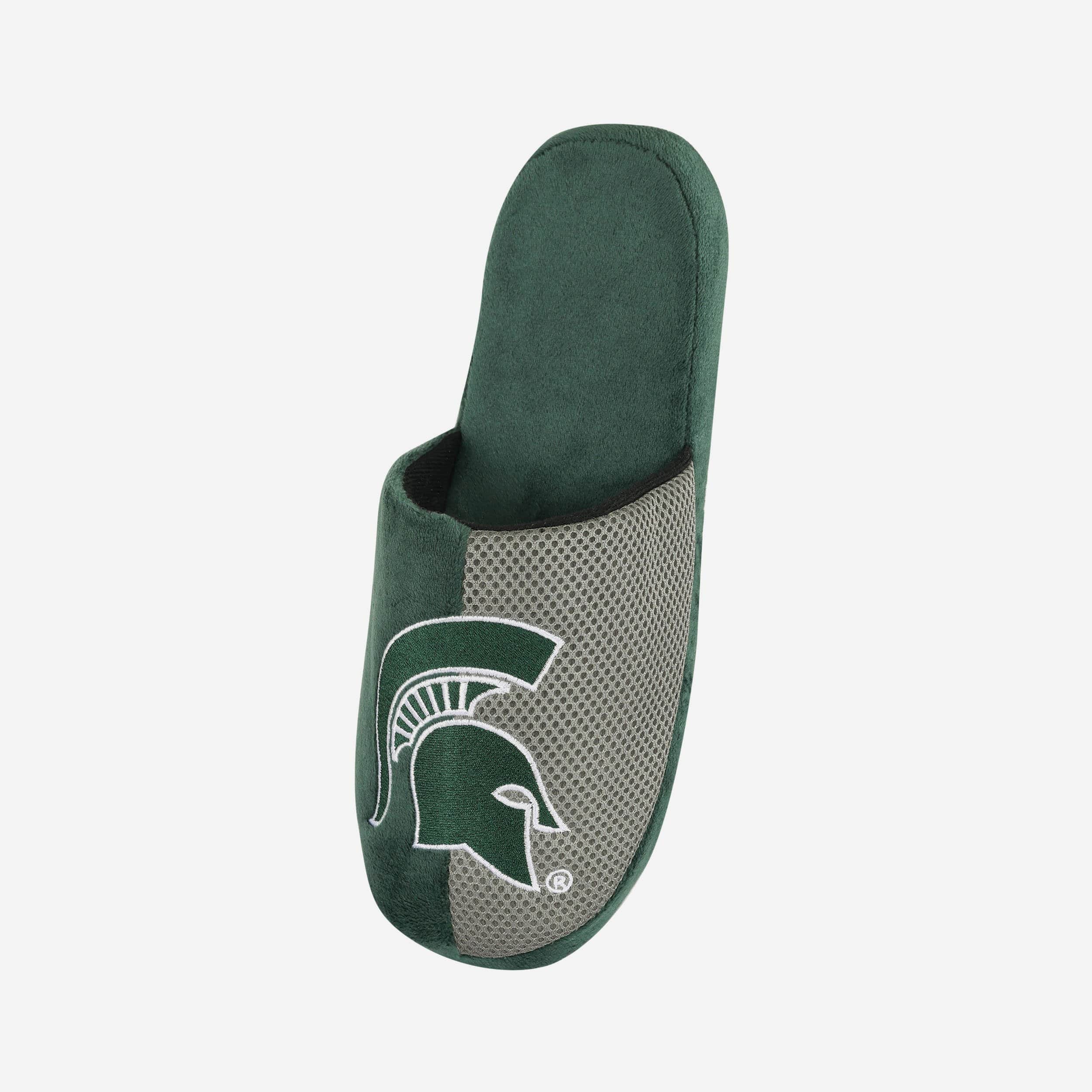 Michigan State Spartans Team Logo Paradise Staycation Slippers