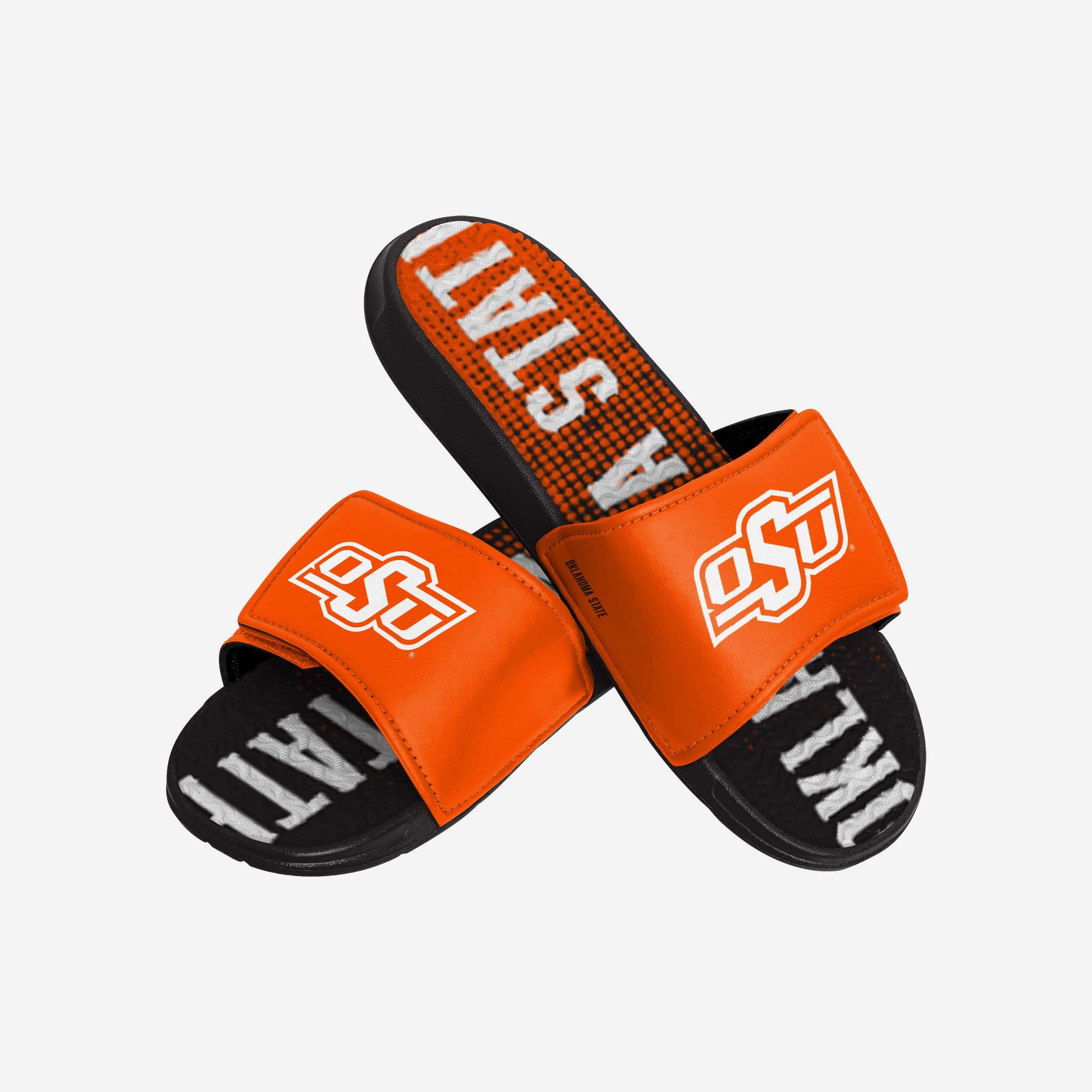 Oklahoma State Cowboys Gradient Wordmark Gel Slides: Comfort & Team Spirit