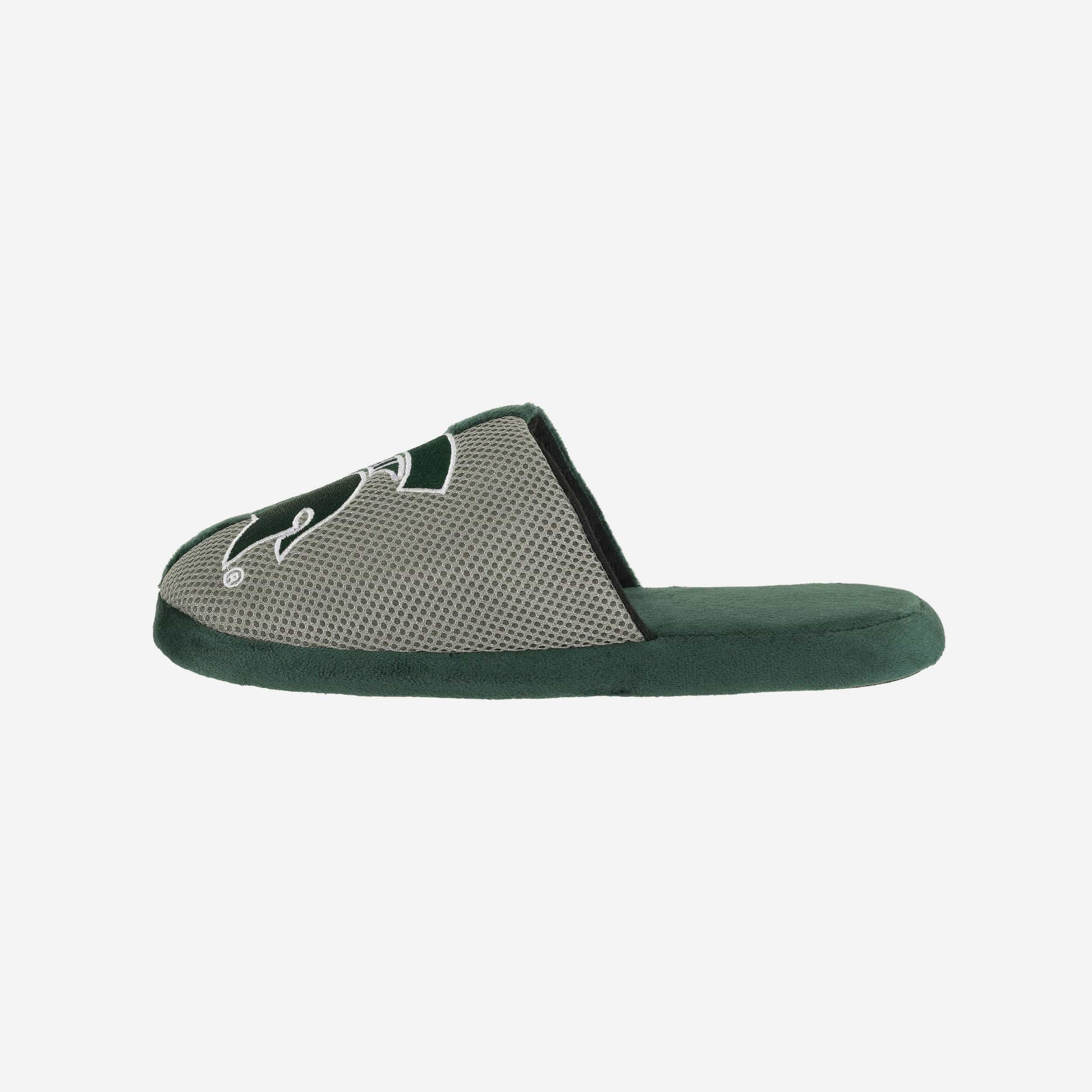 Michigan State Spartans Team Logo Paradise Staycation Slippers
